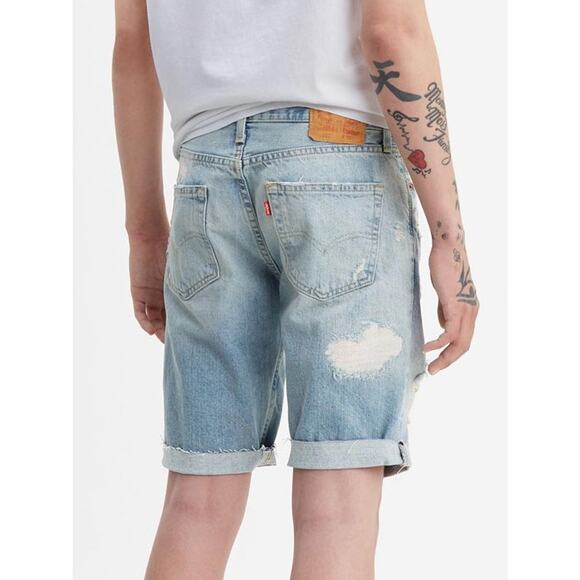 Levi's Men 511 Slim Fit Cut Off Shorts Gummy Bears Distressed Ripped 36 - Picture 2 of 11